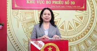 Phó Chủ tịch nước, Bộ trưởng Bộ Nội vụ bỏ phiếu ở An Giang