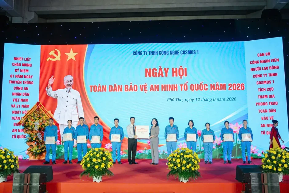Phó Chủ tịch nước Võ Thị Ánh Xuân dự Ngày hội toàn dân bảo vệ an ninh Tổ quốc năm 2026 tại Phú Thọ