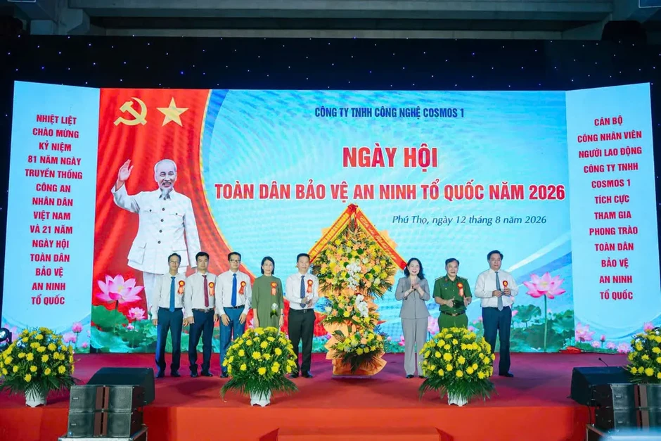 Phó Chủ tịch nước Võ Thị Ánh Xuân dự Ngày hội toàn dân bảo vệ an ninh Tổ quốc năm 2026 tại Phú Thọ