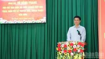 Phó Chủ tịch Quốc hội Vũ Hồng Thanh thăm, chúc Tết Chôl Chnăm Thmây đồng bào Khmer tại Cần Thơ