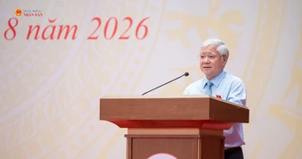 Phó Chủ tịch Thường trực Quốc hội Đỗ Văn Chiến dự Lễ công bố Nghị quyết thành lập Nhóm đại biểu Quốc hội trẻ khóa XVI