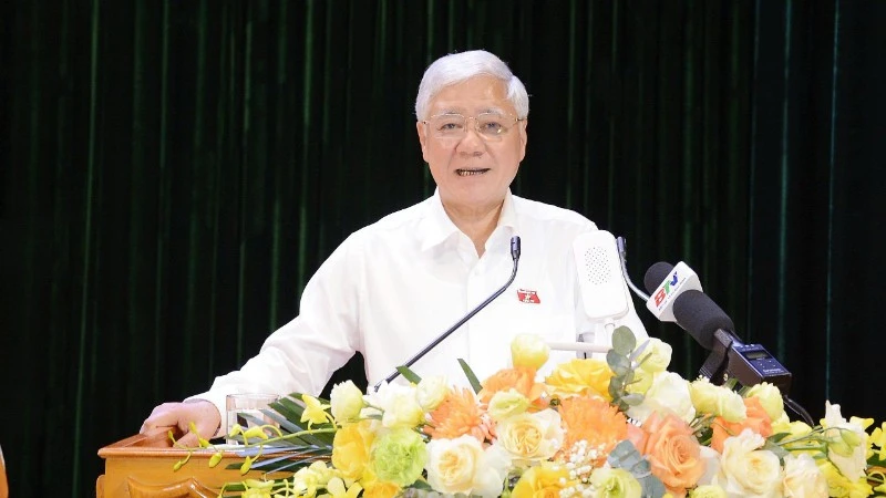 Phó Chủ tịch Thường trực Quốc hội Đỗ Văn Chiến tiếp xúc cử tri tại Bắc Ninh