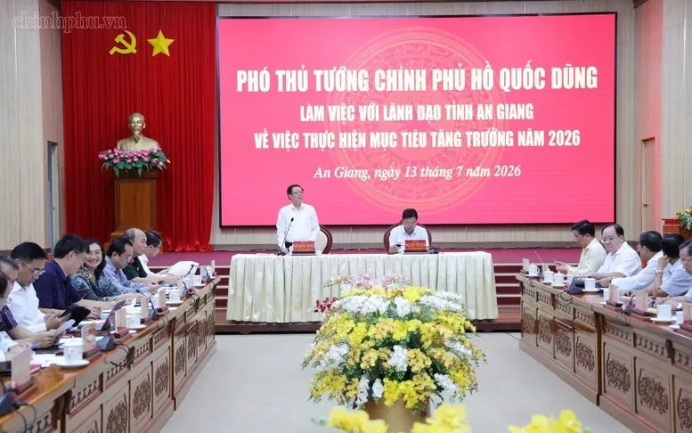 Phó Thủ tướng Hồ Quốc Dũng: An Giang phấn đấu tăng trưởng GRDP từ 10,71% trở lên Phó Thủ tướng Hồ Quốc Dũng: An Giang phấn đấu tăng trưởng GRDP từ 10,71% trở lên