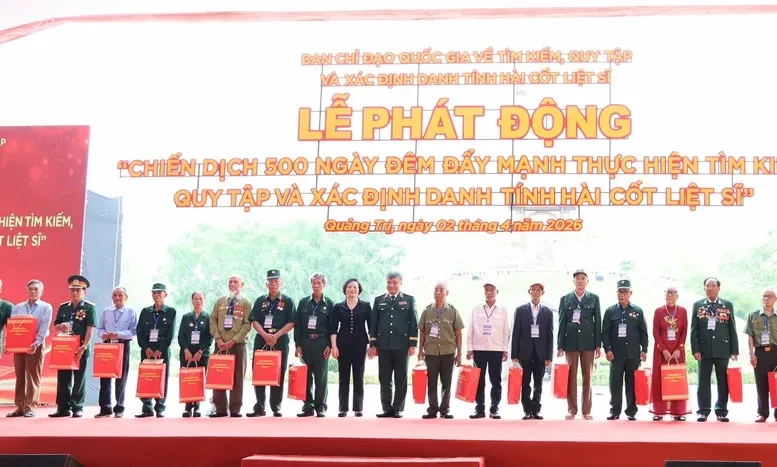 Phó Thủ tướng Phạm Thị Thanh Trà phát động Chiến dịch 500 ngày đêm tìm kiếm, quy tập hài cốt liệt sĩ Phó Thủ tướng Phạm Thị Thanh Trà phát động Chiến dịch 500 ngày đêm tìm kiếm, quy tập hài cốt liệt sĩ