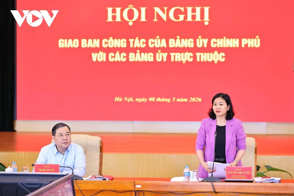 Phó Thủ tướng Thường trực Phạm Gia Túc chủ trì hội nghị giao ban Đảng ủy Chính phủ