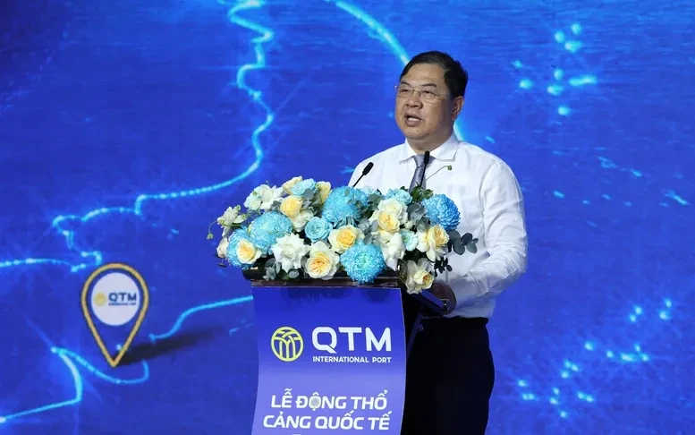 Phó Thủ tướng Thường trực Phạm Gia Túc dự lễ khởi công dự án cảng biển thuộc Cụm cảng nước sâu Cái Mép - Thị Vải
