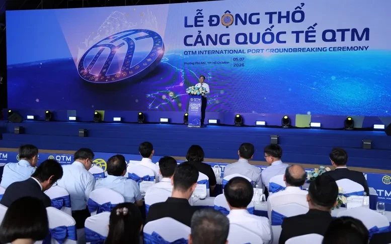 Phó Thủ tướng Thường trực Phạm Gia Túc dự lễ khởi công dự án cảng biển thuộc Cụm cảng nước sâu Cái Mép - Thị Vải