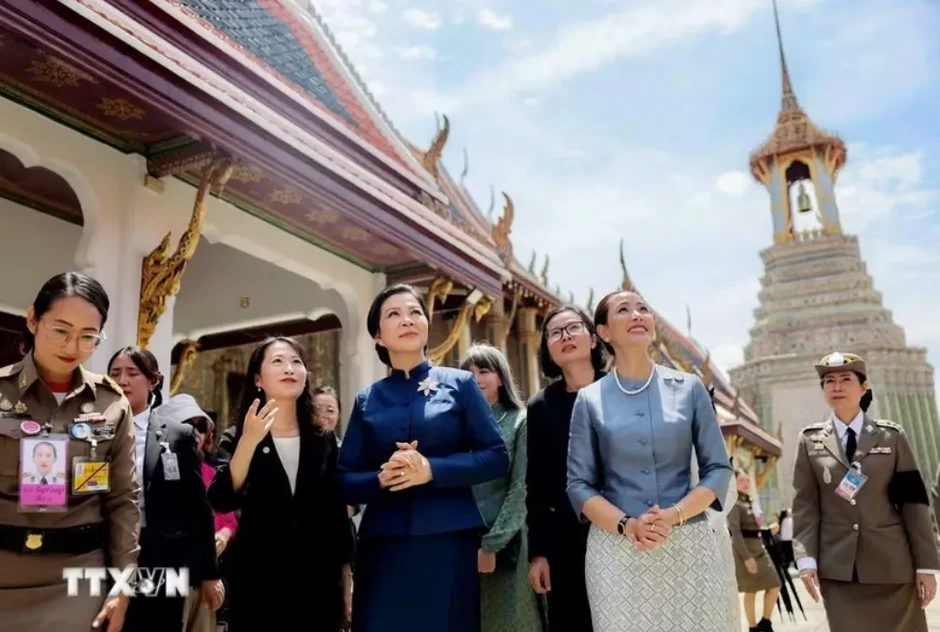 Phu nhân Ngô Phương Ly gặp Phu nhân Thủ tướng Thái Lan Thananon Charnvirakul Phu nhân Ngô Phương Ly gặp Phu nhân Thủ tướng Thái Lan Thananon Charnvirakul