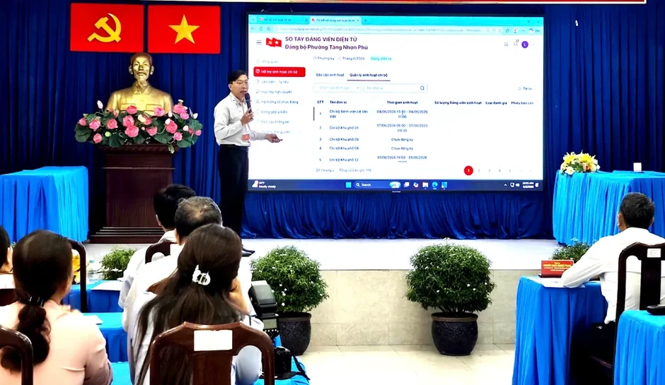 Phường Tăng Nhơn Phú: Nâng cao chất lượng sinh hoạt chi bộ trên nền tảng số Phường Tăng Nhơn Phú: Nâng cao chất lượng sinh hoạt chi bộ trên nền tảng số