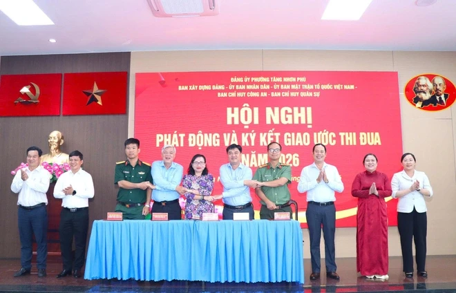 Phường Tăng Nhơn Phú phát động thi đua cao điểm chào mừng 50 năm Thành phố mang tên Bác