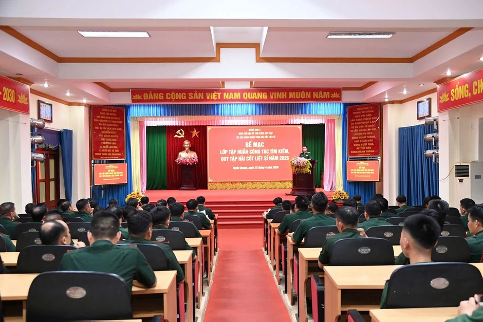 Quân khu 2 chỉ đạo công tác tìm kiếm, quy tập hài cốt liệt sĩ, rà phá bom, mìn và vật nổ
