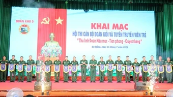 Quân khu 5 tổ chức Hội thi cán bộ Đoàn giỏi và tuyên truyền viên trẻ
