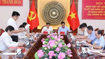 Quán triệt kết luận giám sát, triển khai kiểm tra đợt 2 đối với Ban Thường vụ Tỉnh ủy Thanh Hóa