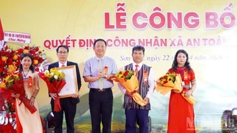 Quảng Ngãi: Công bố xã Sơn Tây là xã An toàn khu