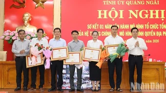 Quảng Ngãi: Mô hình chính quyền địa phương 2 cấp vận hành ổn định