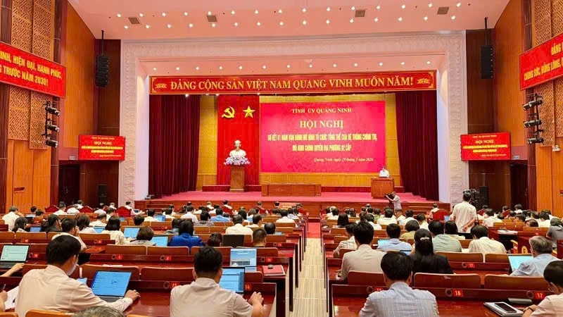 Quảng Ninh sơ kết 1 năm vận hành bộ máy của hệ thống chính trị và chính quyền địa phương 2 cấp Quảng Ninh sơ kết 1 năm vận hành bộ máy của hệ thống chính trị và chính quyền địa phương 2 cấp