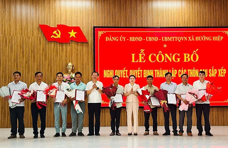 Quảng Trị sắp xếp thôn, tổ dân phố tạo đà phát triển từ cơ sở Quảng Trị sắp xếp thôn, tổ dân phố tạo đà phát triển từ cơ sở