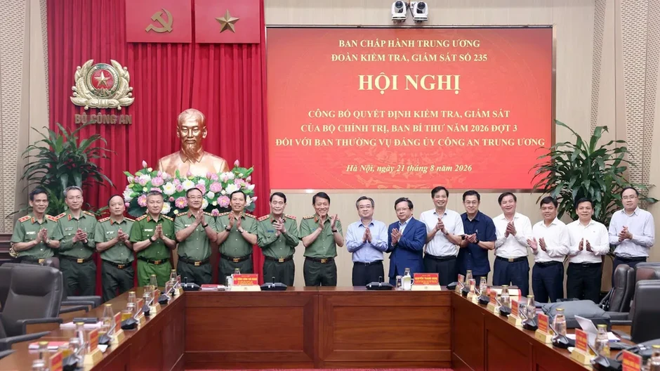 Quyết định về kiểm tra, giám sát đối với Ban Thường vụ Đảng ủy Công an Trung ương năm 2026 Quyết định về kiểm tra, giám sát đối với Ban Thường vụ Đảng ủy Công an Trung ương năm 2026