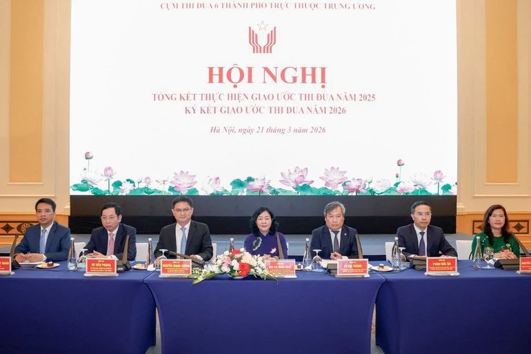 Sáu thành phố trực thuộc Trung ương ký kết giao ước thi đua năm 2026 Sáu thành phố trực thuộc Trung ương ký kết giao ước thi đua năm 2026
