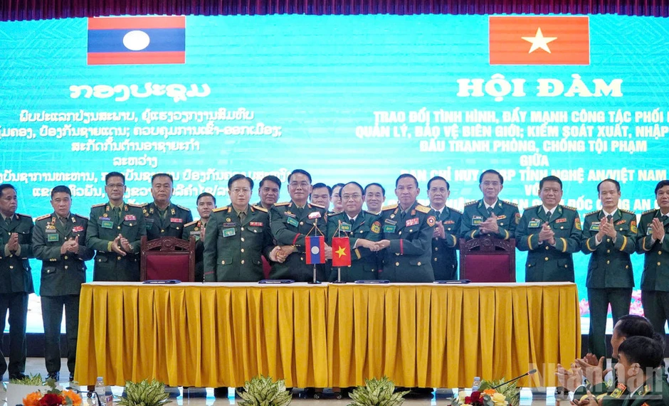 Tăng cường hợp tác giữa Bộ đội Biên phòng tỉnh Nghệ An với Bộ Chỉ huy Quân sự, Công an 3 tỉnh giáp biên của Lào Tăng cường hợp tác giữa Bộ đội Biên phòng tỉnh Nghệ An với Bộ Chỉ huy Quân sự, Công an 3 tỉnh giáp biên của Lào