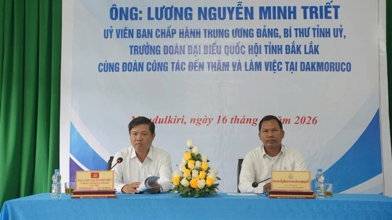 Tăng cường hợp tác giữa tỉnh Đắk Lắk và Mondulkiri của Campuchia Tăng cường hợp tác giữa tỉnh Đắk Lắk và Mondulkiri của Campuchia