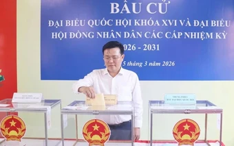 Tây Ninh: Tỷ lệ cử tri tham gia bầu cử đạt 99,58%