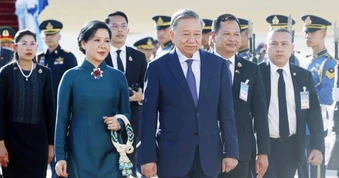 Thái Lan bắn 21 loạt đại bác chào đón Tổng Bí thư, Chủ tịch nước Tô Lâm