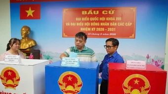 Thành phố Hồ Chí Minh: Một số địa phương đã đạt tỷ lệ bỏ phiếu 100%