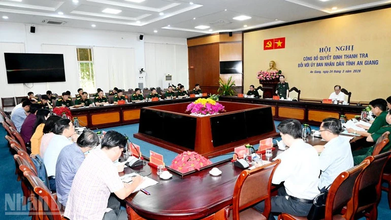 Thanh tra nhiệm vụ quốc phòng, quân sự trên địa bàn tỉnh An Giang Thanh tra nhiệm vụ quốc phòng, quân sự trên địa bàn tỉnh An Giang