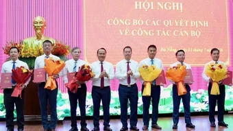 Thành ủy Đà Nẵng công bố các quyết định về công tác cán bộ