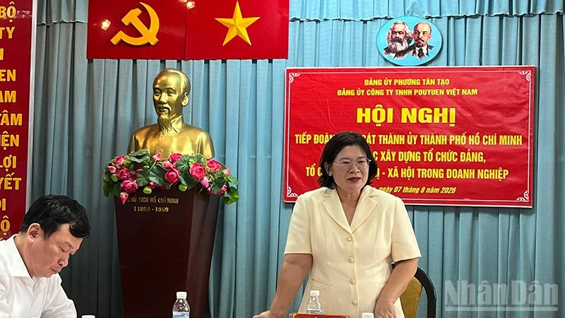 Thành ủy Thành phố Hồ Chí Minh khảo sát công tác xây dựng tổ chức Đảng tại Công ty Pouyuen Việt Nam Thành ủy Thành phố Hồ Chí Minh khảo sát công tác xây dựng tổ chức Đảng tại Công ty Pouyuen Việt Nam