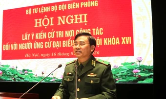 Thiếu tướng Võ Tiến Nghị - Phó Tư lệnh Bộ đội Biên phòng trúng cử ĐBQH khóa XVI