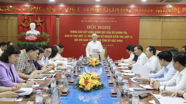 Thông báo kết luận giám sát đối với Ban Thường vụ Tỉnh ủy Bắc Ninh