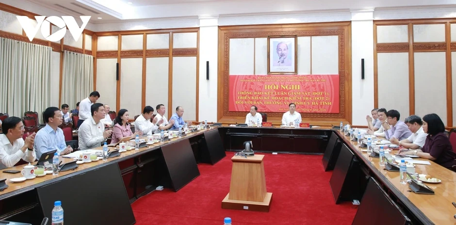 Thông báo kết luận giám sát đối với Ban Thường vụ Tỉnh ủy Hà Tĩnh