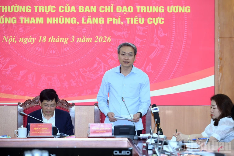 Thông báo kết quả cuộc họp của Thường trực Ban Chỉ đạo Trung ương về phòng, chống tham nhũng, lãng phí, tiêu cực Thông báo kết quả cuộc họp của Thường trực Ban Chỉ đạo Trung ương về phòng, chống tham nhũng, lãng phí, tiêu cực