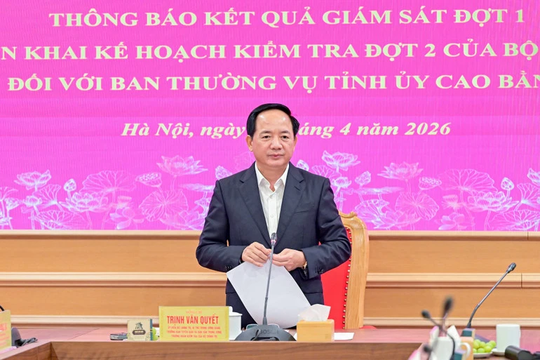 Thông báo kết quả giám sát đối với Ban Thường vụ Tỉnh ủy Cao Bằng Thông báo kết quả giám sát đối với Ban Thường vụ Tỉnh ủy Cao Bằng
