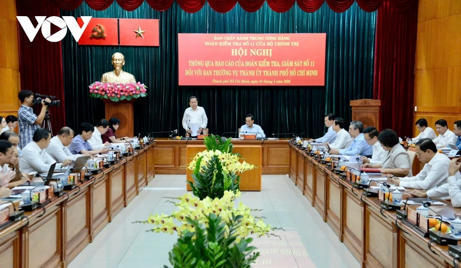 Thông qua báo cáo kiểm tra, giám sát đối với Ban Thường vụ Thành ủy TP Hồ Chí Minh Thông qua báo cáo kiểm tra, giám sát đối với Ban Thường vụ Thành ủy TP Hồ Chí Minh