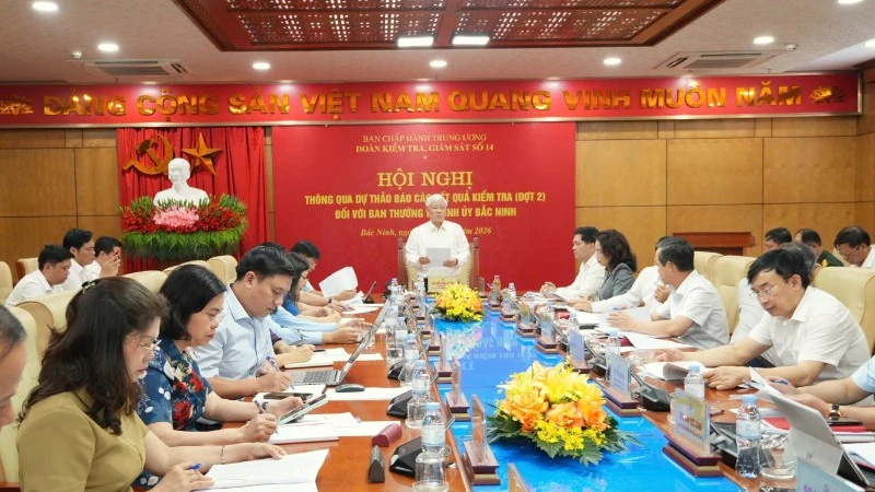 Thông qua dự thảo báo cáo kết quả kiểm tra (đợt 2) của Bộ Chính trị, Ban Bí thư đối với Ban Thường vụ Tỉnh ủy Bắc Ninh
