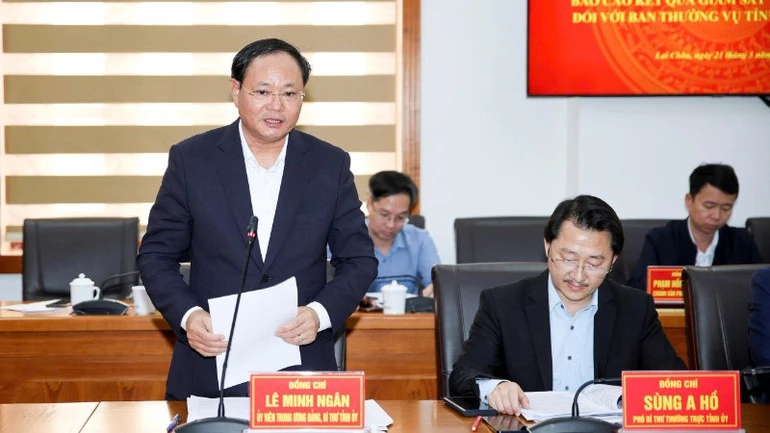 Thông qua dự thảo báo cáo kiểm tra giám sát Ban thường vụ Lai Châu Thông qua dự thảo báo cáo kiểm tra giám sát Ban thường vụ Lai Châu