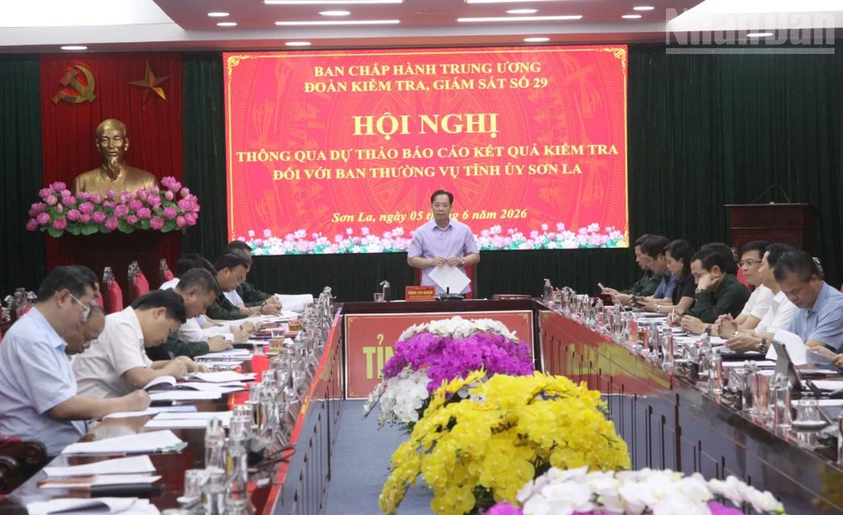 Thông qua dự thảo báo kết quả kiểm tra đợt 2 đối với Ban Thường vụ Tỉnh ủy Sơn La