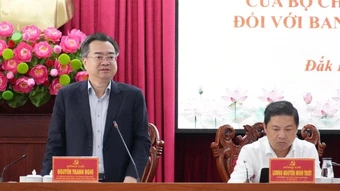 Thông qua dự thảo kết quả kiểm tra, giám sát năm 2026 đối với Ban Thường vụ Tỉnh ủy Đắk Lắk
