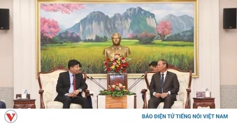 Thứ trưởng Bộ Ngoại giao Nguyễn Mạnh Cường thăm và làm việc tại Lào