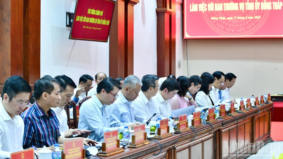 Thủ tướng Chính phủ Lê Minh Hưng làm việc với Ban Thường vụ Tỉnh ủy Đồng Tháp Thủ tướng Chính phủ Lê Minh Hưng làm việc với Ban Thường vụ Tỉnh ủy Đồng Tháp