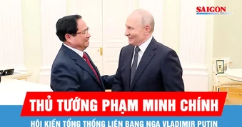 Thủ tướng Chính phủ Phạm Minh Chính hội kiến Tổng thống Liên bang Nga Vladimir Putin