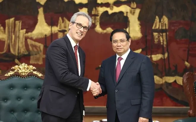 Thủ tướng đề nghị Việt Nam và EU hướng tới trở thành đối tác chiến lược toàn diện trong chống khai thác IUU Thủ tướng đề nghị Việt Nam và EU hướng tới trở thành đối tác chiến lược toàn diện trong chống khai thác IUU