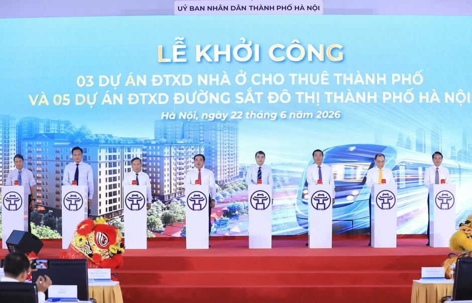 Thủ tướng dự lễ khởi công 5 tuyến đường sắt đô thị, 3 dự án nhà cho thuê ở Hà Nội Thủ tướng dự lễ khởi công 5 tuyến đường sắt đô thị, 3 dự án nhà cho thuê ở Hà Nội