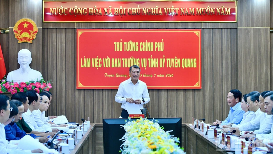Thủ tướng Lê Minh Hưng chủ trì cuộc làm việc với Ban Thường vụ Tỉnh ủy Tuyên Quang Thủ tướng Lê Minh Hưng chủ trì cuộc làm việc với Ban Thường vụ Tỉnh ủy Tuyên Quang