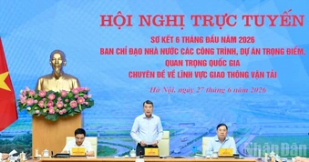 Thủ tướng Lê Minh Hưng chủ trì hội nghị trực tuyến chuyên đề về các dự án, công trình giao thông trọng điểm