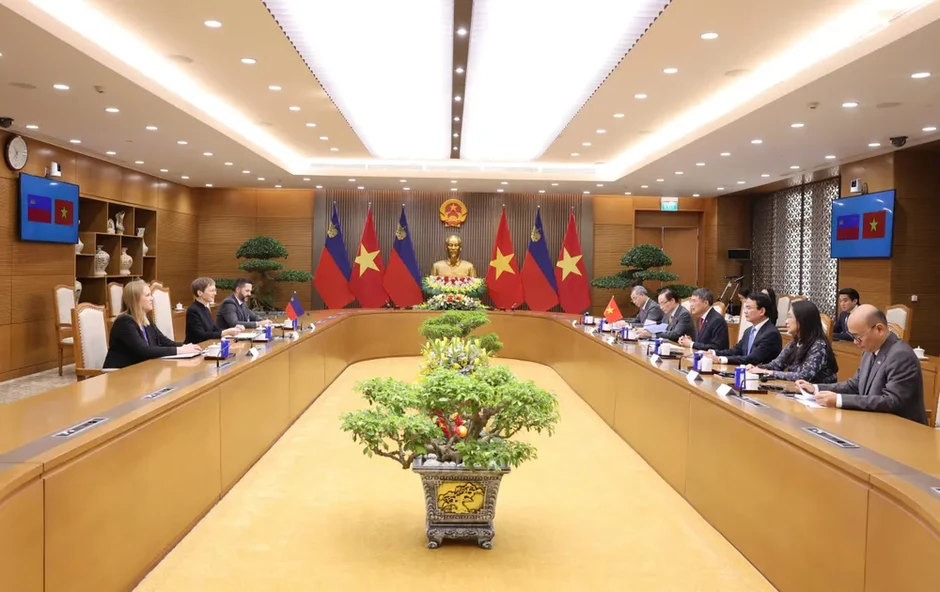 Thủ tướng Lê Minh Hưng chủ trì lễ đón chính thức Thủ tướng Liechtenstein Thủ tướng Lê Minh Hưng chủ trì lễ đón chính thức Thủ tướng Liechtenstein