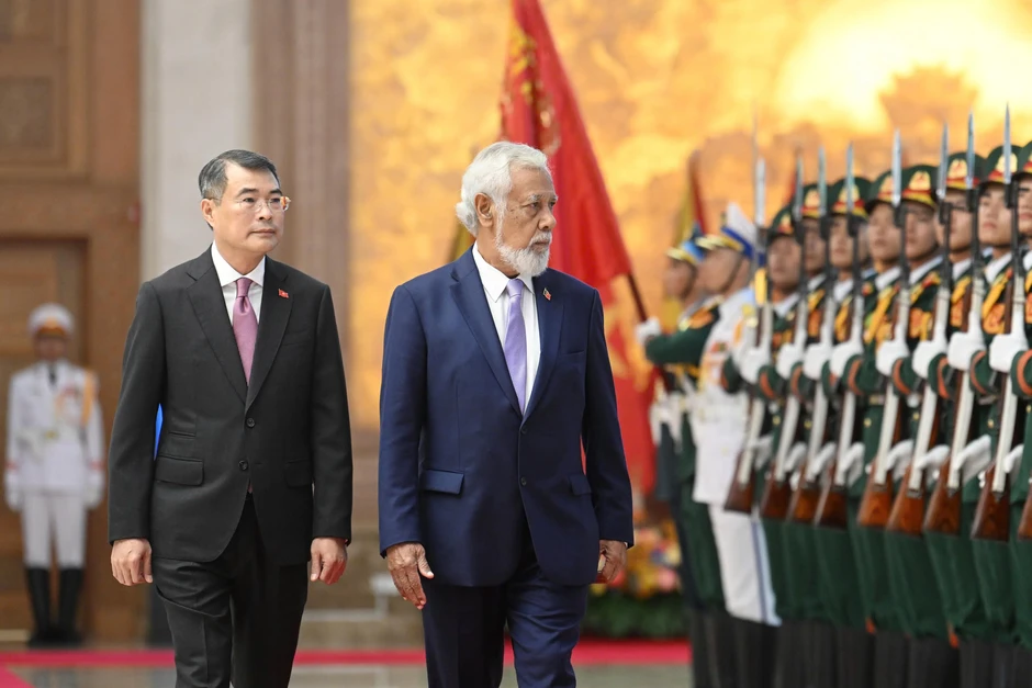Thủ tướng Lê Minh Hưng đón Thủ tướng Timor-Leste lần đầu thăm Việt Nam Thủ tướng Lê Minh Hưng đón Thủ tướng Timor-Leste lần đầu thăm Việt Nam